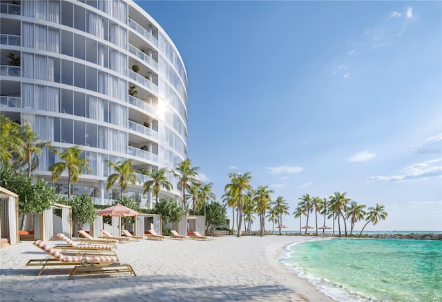805 S Gulfview Blvd Unit 602A, Clearwater, FL 33767 - water view featuring nearby beach