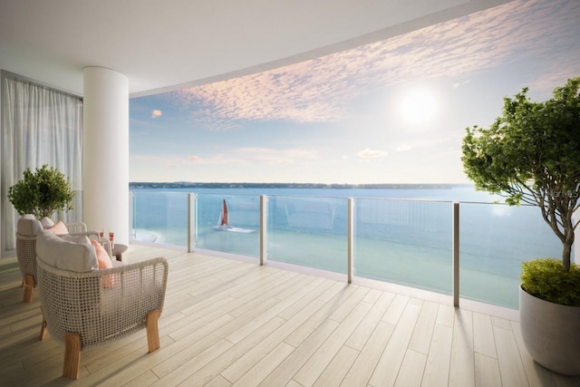 805 S Gulfview Blvd Unit 602A, Clearwater, FL 33767 - balcony with a water view