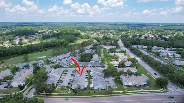16109 Rambling Vine Dr E, Tampa, FL 33624 - aerial overview of property's location featuring nearby suburban area
