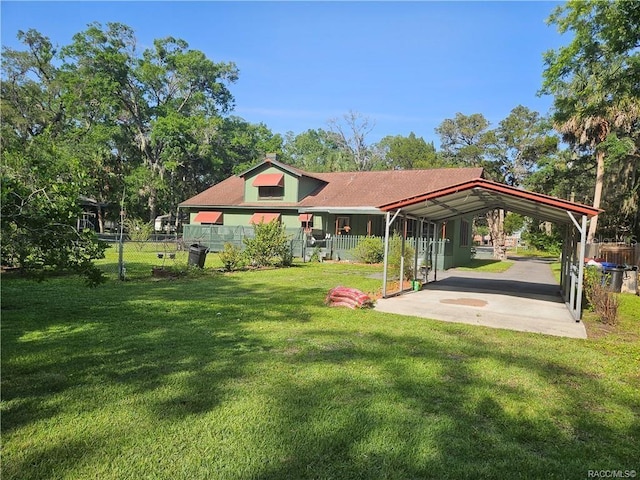 754 NE 2nd Ave, Crystal River, FL 34428 - view of yard featuring a carport