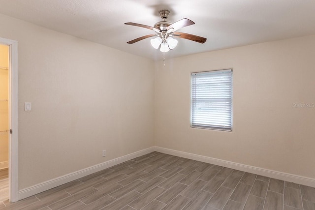 4611 17th Ave N, Saint Petersburg, FL 33713 - empty room featuring wood finished floors and ceiling fan
