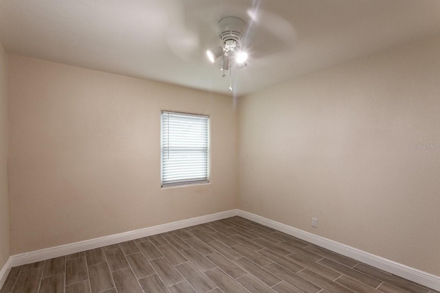 4611 17th Ave N, Saint Petersburg, FL 33713 - empty room featuring a ceiling fan and wood tiled floors