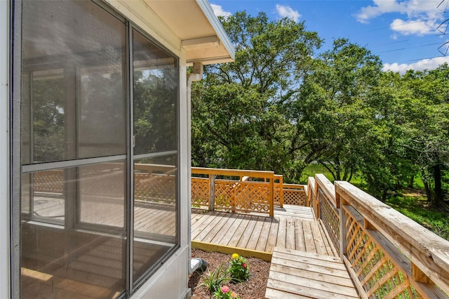 2742 Wilson Ct, Palm Harbor, FL 34684 - view of wooden deck