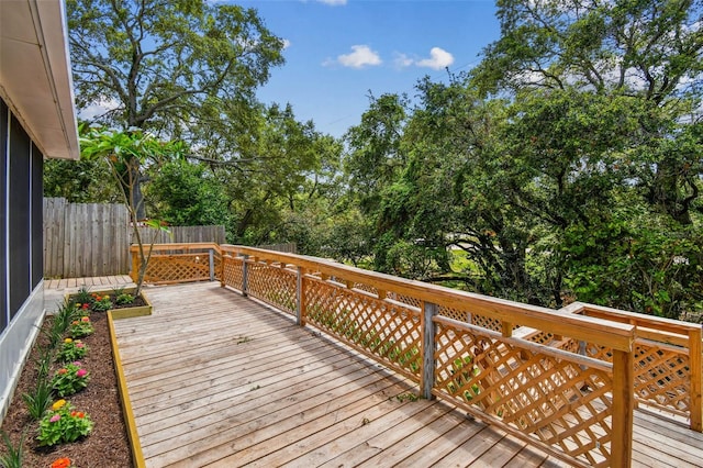 2742 Wilson Ct, Palm Harbor, FL 34684 - deck featuring view of scattered trees