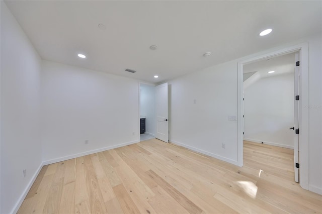 1801 N Morgan St Unit 5, Tampa, FL 33602 - empty room featuring light wood-type flooring, recessed lighting, and baseboards