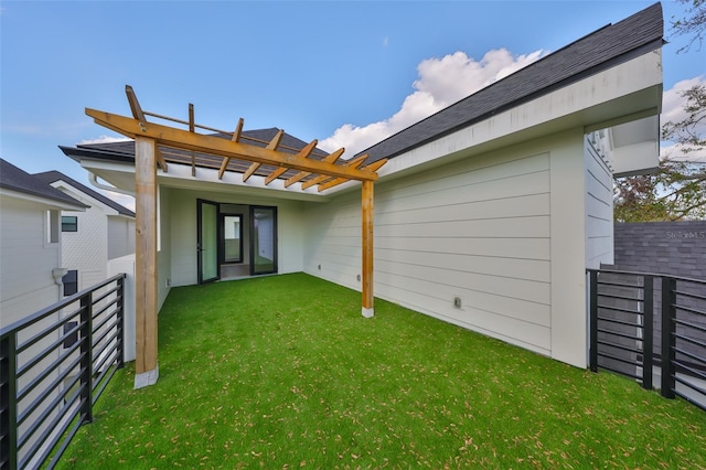 1801 N Morgan St Unit 5, Tampa, FL 33602 - rear view of property with a pergola