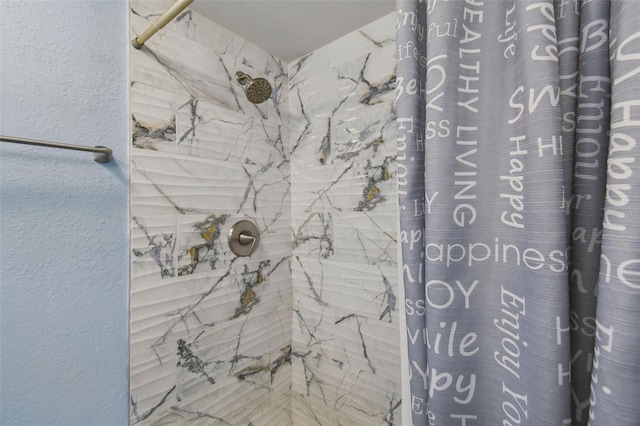 4017 Cedar Limb Ct, Tampa, FL 33614 - bathroom featuring a marble finish shower