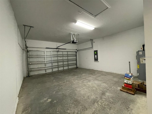 28547 Hillcrest Valley Blvd, Wesley Chapel, FL 33543 - garage featuring electric water heater, a garage door opener, and electric panel