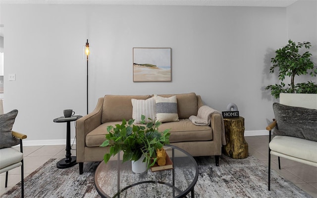 2613 E 113th Ave, Tampa, FL 33612 - living area featuring tile patterned flooring and baseboards