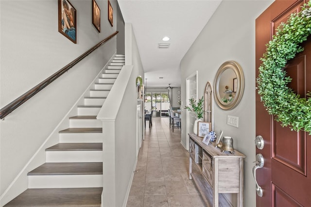 6974 Holly Heath Dr, Riverview, FL 33578 - stairs with recessed lighting and baseboards