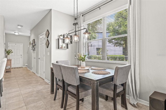 6974 Holly Heath Dr, Riverview, FL 33578 - dining room featuring healthy amount of natural light, baseboards, and light tile patterned floors