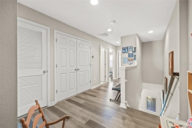 6974 Holly Heath Dr, Riverview, FL 33578 - foyer featuring wood finished floors, recessed lighting, and baseboards
