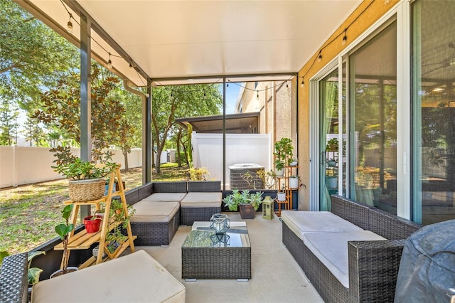 6974 Holly Heath Dr, Riverview, FL 33578 - sunroom / solarium with an outdoor living space