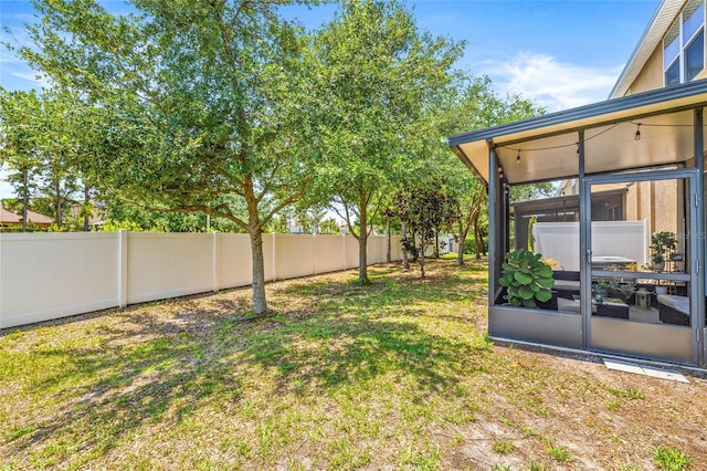 6974 Holly Heath Dr, Riverview, FL 33578 - view of yard featuring a sunroom