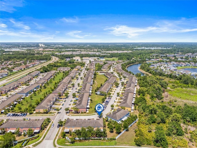 6974 Holly Heath Dr, Riverview, FL 33578 - aerial view of residential area featuring a large body of water
