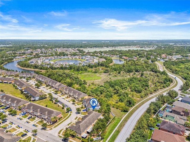 6974 Holly Heath Dr, Riverview, FL 33578 - aerial view of residential area with a nearby body of water