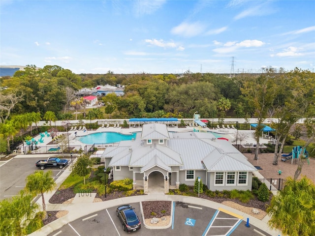 6974 Holly Heath Dr, Riverview, FL 33578 - drone / aerial view of a pool