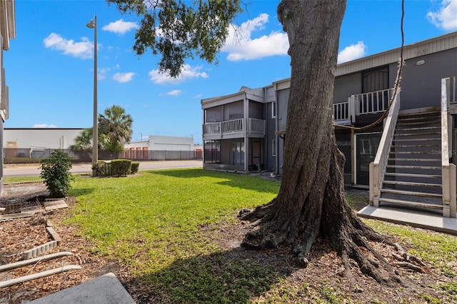 4032 Cortez Dr Unit A, Tampa, FL 33614 - view of green lawn with stairway