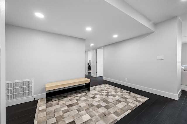 100 Oakmont Ln Unit 802, Belleair, FL 33756 - interior space with baseboards, dark wood finished floors, and recessed lighting