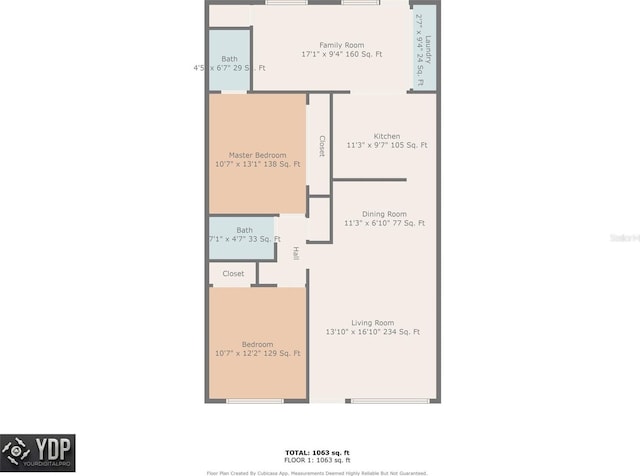 2073 Denmark St Unit 9, Clearwater, FL 33763 - floor plan / room layout