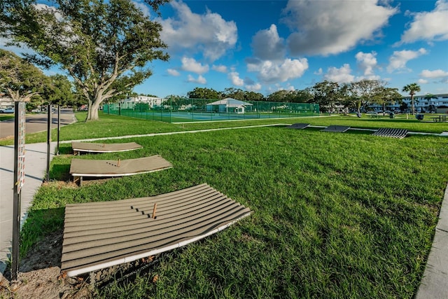 2073 Denmark St Unit 9, Clearwater, FL 33763 - surrounding community featuring a tennis court