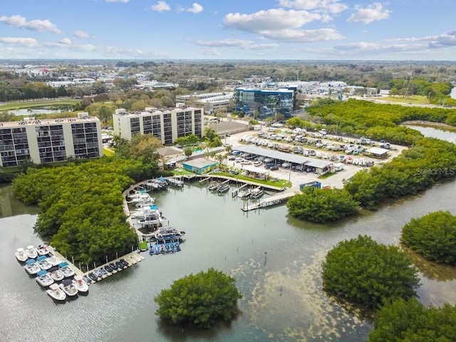 2620 Cove Cay Dr Unit 704, Clearwater, FL 33760 - aerial view of a nearby body of water and a tree filled landscape