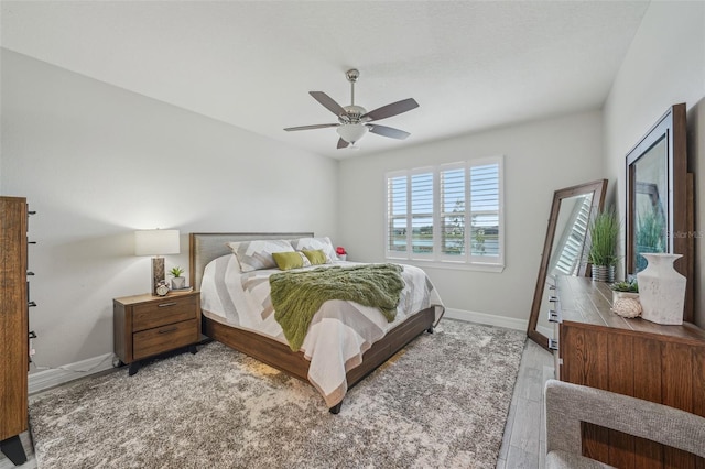 19183 Coastal Shore Ter, Land O Lakes, FL 34638 - bedroom featuring baseboards and a ceiling fan