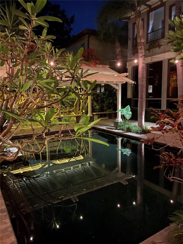 3112 W Wallcraft Ave, Tampa, FL 33611 - view of pool at night