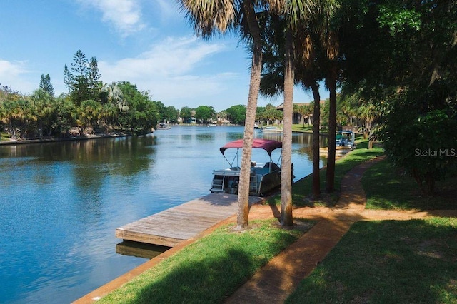 6324 Newtown Cir Unit 24B1, Tampa, FL 33615 - dock with a water view