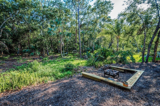 4962 Turtle Creek Trl, Oldsmar, FL 34677 - view of yard with a fire pit