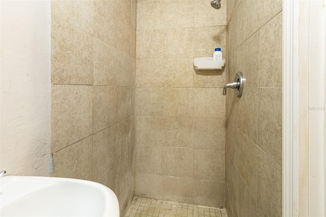 9020 Gray Fox Ln, Port Richey, FL 34668 - bathroom featuring tiled shower