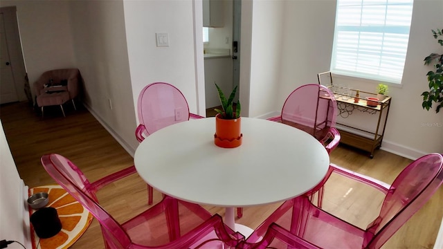 2219 Thrace St, Tampa, FL 33605 - dining space featuring wood finished floors and baseboards