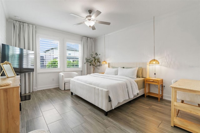 4345 Cadence Loop, Land O Lakes, FL 34638 - bedroom featuring baseboards and ceiling fan