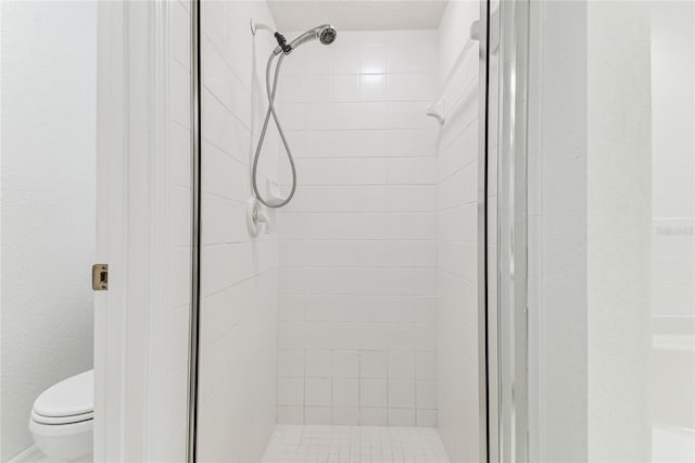 1624 Lullwater Ln, Lutz, FL 33549 - bathroom with a shower stall and toilet