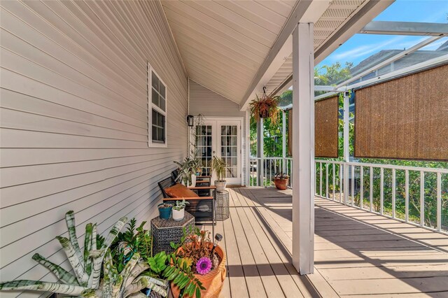 2311 64th Street Ct W, Bradenton, FL 34209 - deck featuring french doors