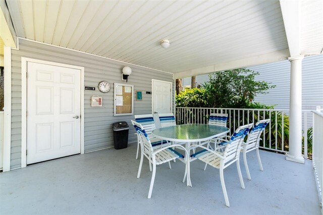 2311 64th Street Ct W, Bradenton, FL 34209 - view of patio / terrace with outdoor dining space
