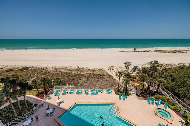 1310 Gulf Blvd Unit 6C, Clearwater Beach, FL 33767 - water view with nearby beach