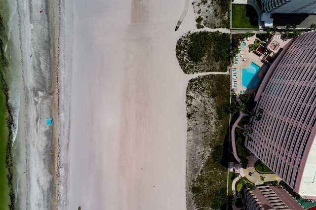 1310 Gulf Blvd Unit 6C, Clearwater Beach, FL 33767 - drone / aerial view of a pool area