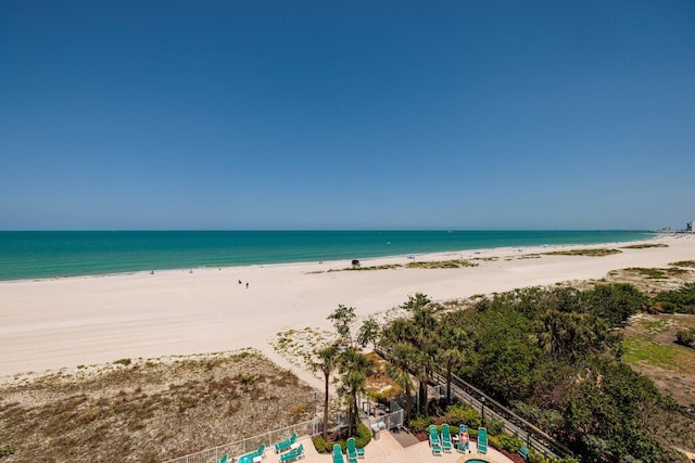 1310 Gulf Blvd Unit 6C, Clearwater Beach, FL 33767 - water view with local beach