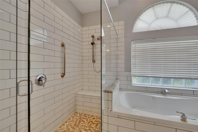 16367 Ashington Park Dr, Tampa, FL 33647 - full bathroom with a stall shower and a bath
