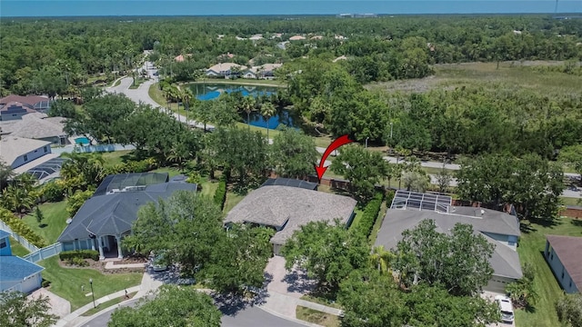 16367 Ashington Park Dr, Tampa, FL 33647 - aerial perspective of suburban area featuring a forest