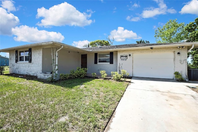 7810 Pineapple Ln, Port Richey, FL 34668 - ranch-style home featuring stucco siding, a garage, and driveway