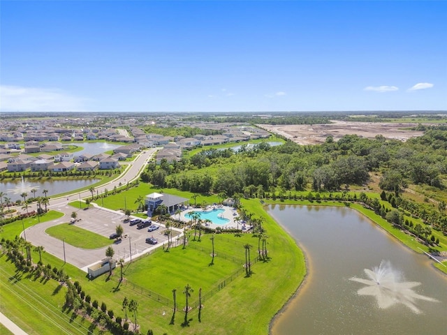 12517 Nantahala Run, Parrish, FL 34219 - aerial view of residential area with a nearby body of water and a pool