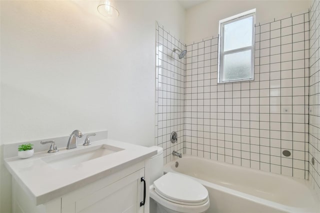 105 1st Ave SE, Lutz, FL 33549 - bathroom featuring toilet, shower / washtub combination, and vanity