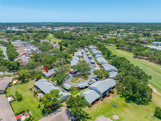 70 Cypress Pl, Oldsmar, FL 34677 - aerial perspective of suburban area with a tree filled landscape