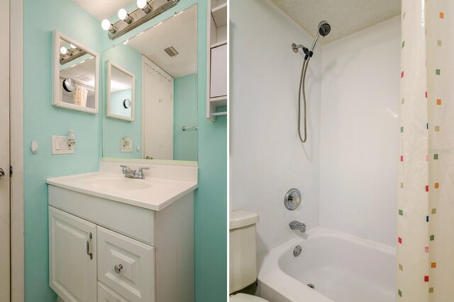 255 114th Ave N Unit 4, Saint Petersburg, FL 33716 - full bath featuring vanity, shower / bath combination with curtain, and toilet