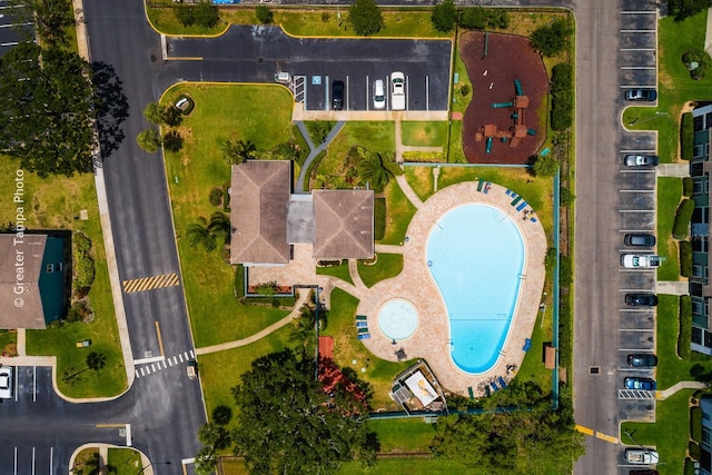 255 114th Ave N Unit 4, Saint Petersburg, FL 33716 - bird's eye view of a pool