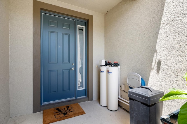 12353 Bayou Flats Ln, Tampa, FL 33635 - property entrance with stucco siding