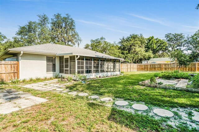 3341 S Jean Pt, Inverness, FL 34450 - view of yard with a sunroom
