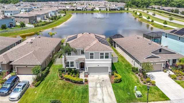 1022 Montgomery Bell Rd, Wesley Chapel, FL 33543 - aerial view of residential area with a large body of water